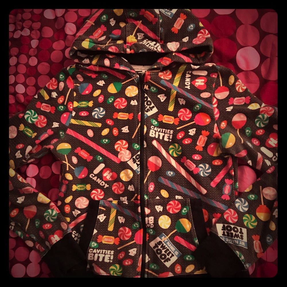 Harajuku Lovers Kawaii Sweet Toof Hoodie 🍬🍭🦷